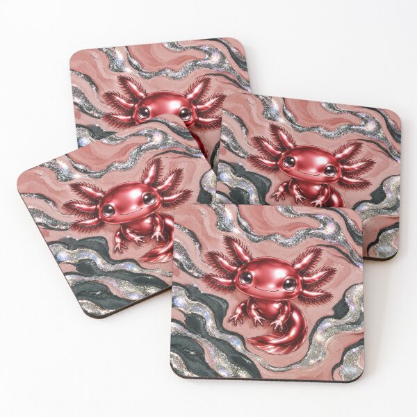 Item preview, Cherry Axolotl on Glossy Marble designed and sold by Axokris.