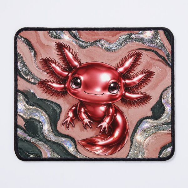 Item preview, Cherry Axolotl on Glossy Marble designed and sold by Axokris.