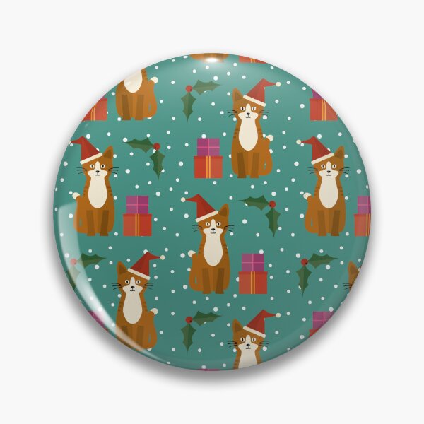 Item preview, Christmas cats on blue designed and sold by reneesillus.