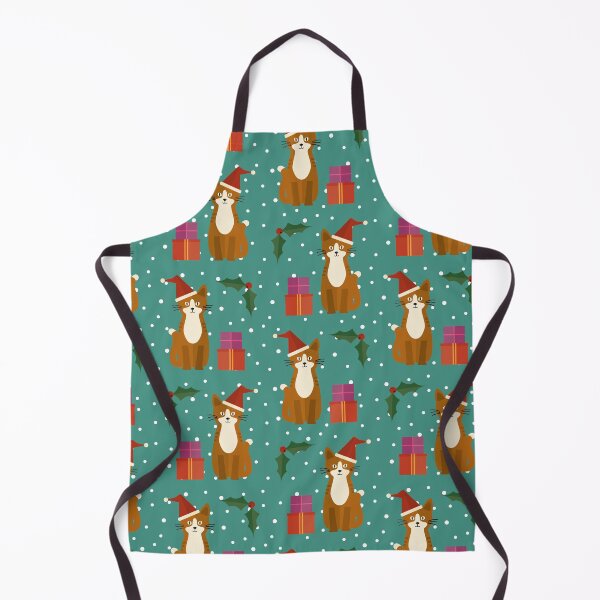 Item preview, Christmas cats on blue designed and sold by reneesillus.
