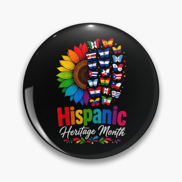 Item preview, Hispanic Heritage Month Sunflower Hispanic Countries Flags designed and sold by tyree-boston.