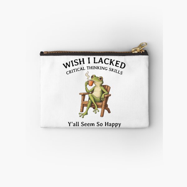 Item preview, Wish I Lacked Critical Thinking Skills Y'all Seem So Happy Funny Frog Lover designed and sold by LounisArt.