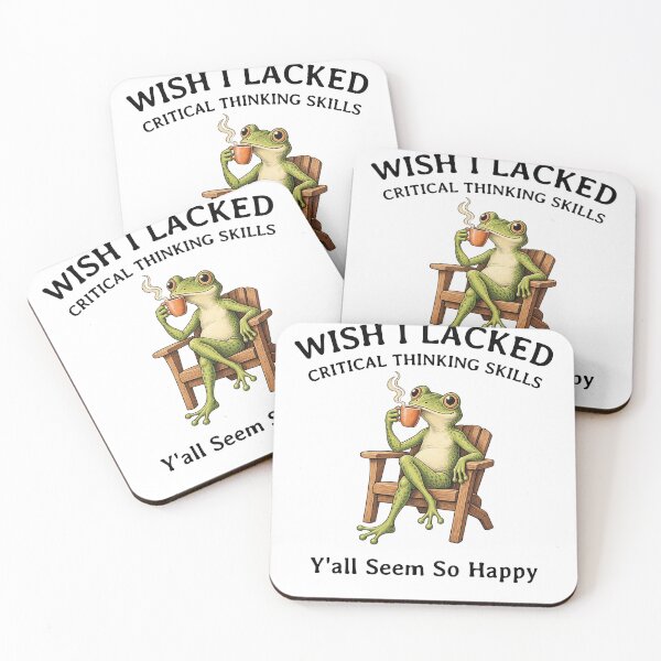 Item preview, Wish I Lacked Critical Thinking Skills Y'all Seem So Happy Funny Frog Lover designed and sold by LounisArt.