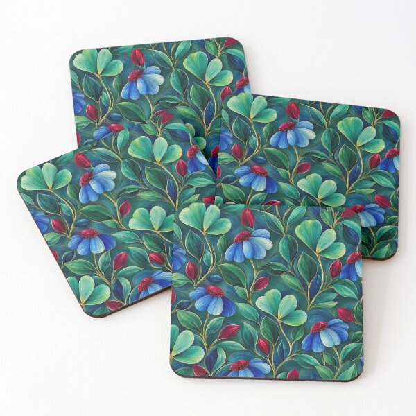 Item preview, Midnight Blue Botanical Garden Floral Design designed and sold by CJJRCollections.