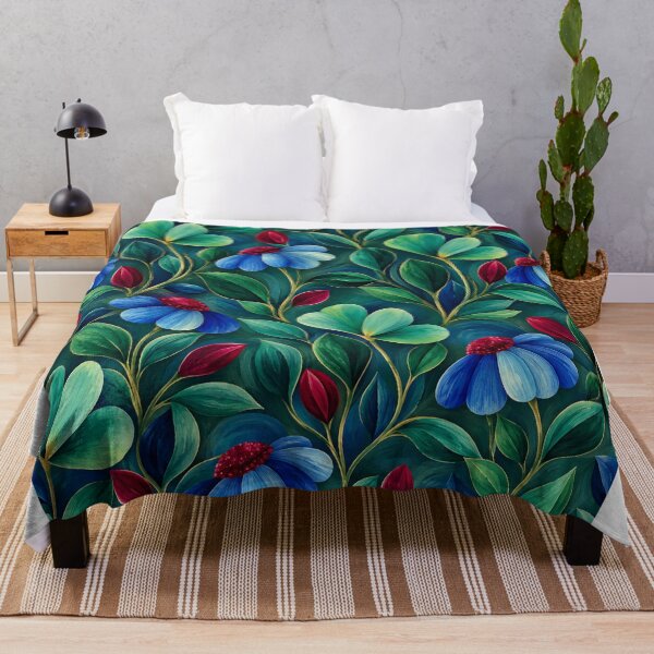 Item preview, Midnight Blue Botanical Garden Floral Design designed and sold by CJJRCollections.