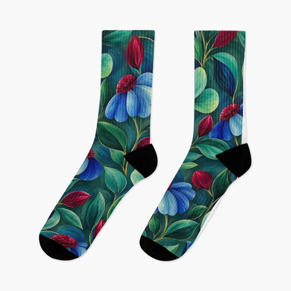 Item preview, Midnight Blue Botanical Garden Floral Design designed and sold by CJJRCollections.