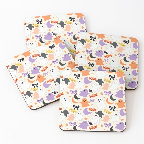 Item preview, Pastel Ghost Candy Moon Halloween Pattern designed and sold by Mimoshi ⭐⭐⭐⭐⭐.