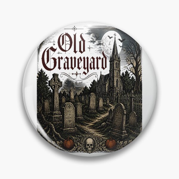 Item preview, Old Graveyard Woodcut Panorama designed and sold by KristenosNehk.