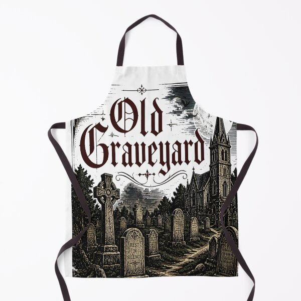 Item preview, Old Graveyard Woodcut Panorama designed and sold by KristenosNehk.