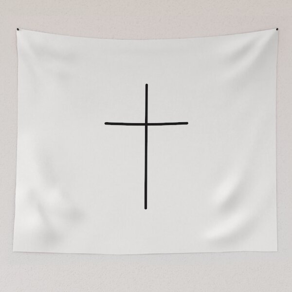 Item preview, Minimal Latin Cross Simple Christian Symbol Art designed and sold by Art&Fun.