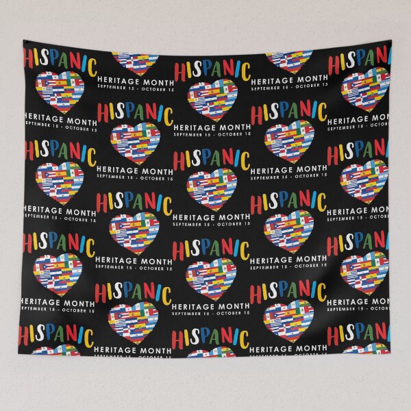 Item preview, Hispanic Pride Heart Heritage Month Design designed and sold by tyree-boston.