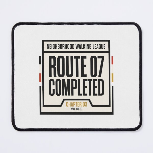 Item preview, Neighborhood Walking League Route 07 Completed Badge designed and sold by SplashTastic.