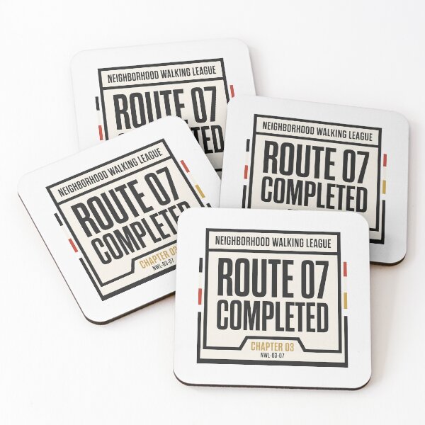 Item preview, Neighborhood Walking League Route 07 Completed Badge designed and sold by SplashTastic.