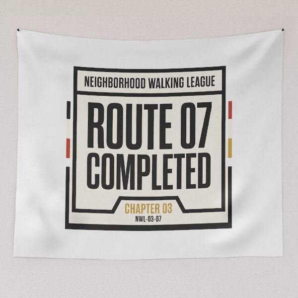 Item preview, Neighborhood Walking League Route 07 Completed Badge designed and sold by SplashTastic.