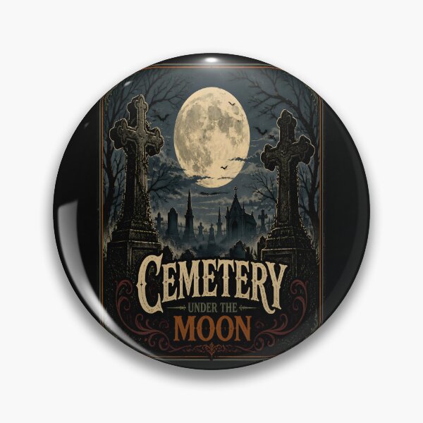 Item preview, Cemetery Under the Moon Moon Framed by Crosses designed and sold by KristenosNehk.