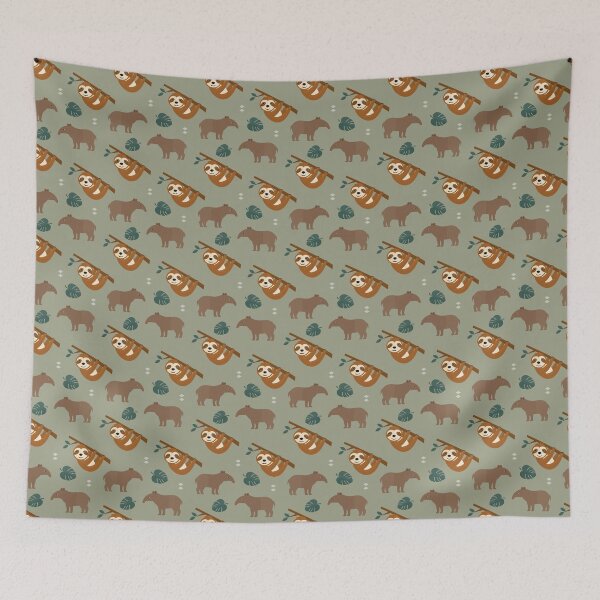 Item preview, Jungle adventures on green designed and sold by reneesillus.