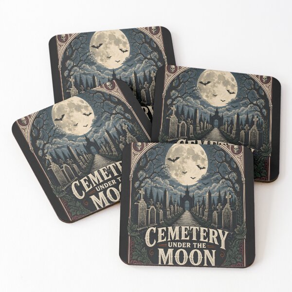 Item preview, Cemetery Under the Moon Moonlit Aisle designed and sold by KristenosNehk.