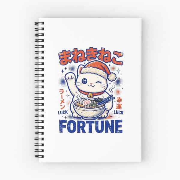 Item preview, Maneki Neko Christmas Fortune Lucky Cat Ramen designed and sold by Yellowriversss.