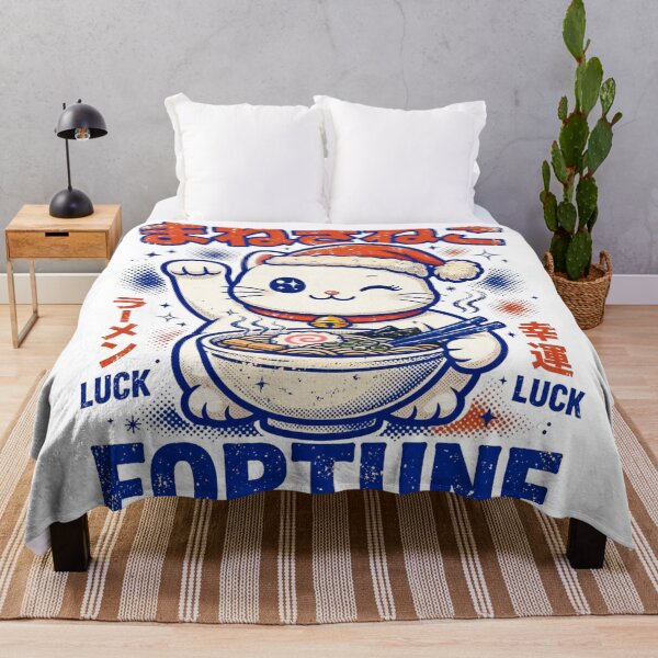 Item preview, Maneki Neko Christmas Fortune Lucky Cat Ramen designed and sold by Yellowriversss.