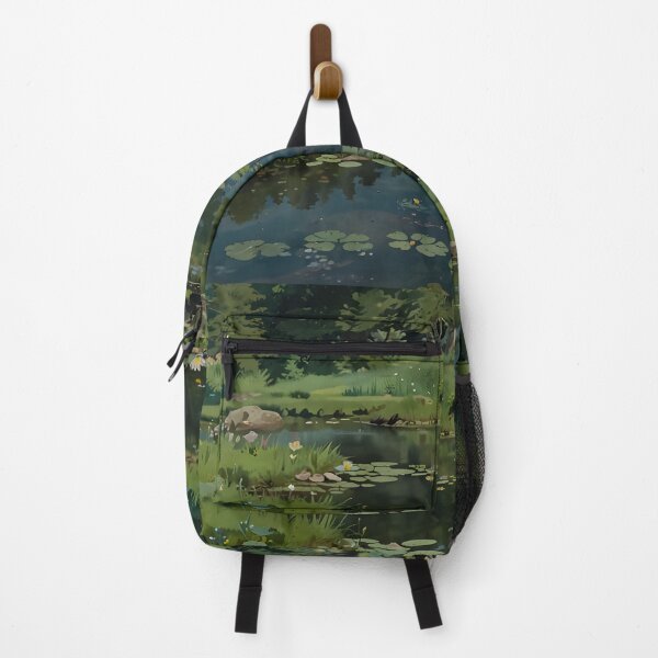 Item preview, Hidden Forest Pond Enchanted Nature Landscape designed and sold by Glitchart66.