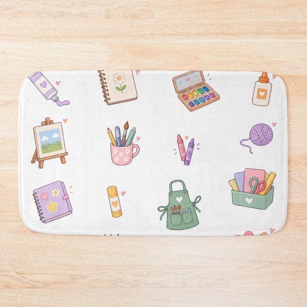 Item preview, Cute Pastel Art and Craft Supplies Illustration set  designed and sold by Rehnair.