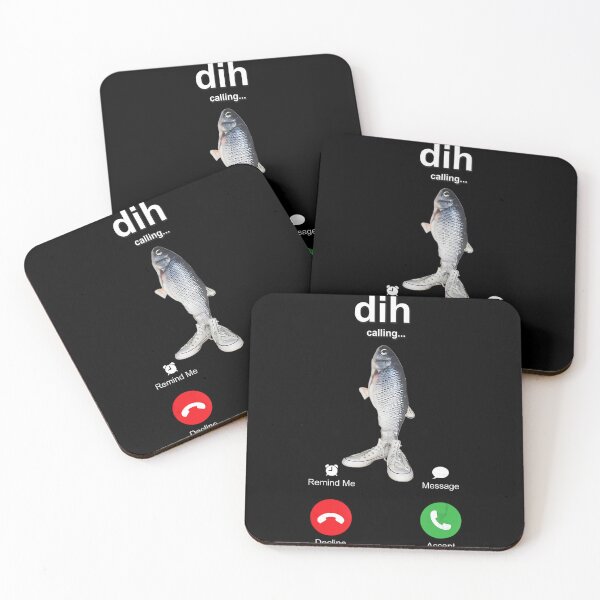 Item preview, Dih Calling... Meme Absurd Humor Fish With Legs designed and sold by ZadehsiGG.