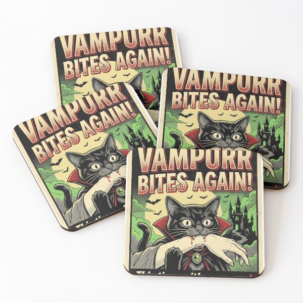 Item preview, Vampurr Bites Again! This Time... It's Purrsonal. Halloween Vampire Cat Spooky designed and sold by ZAbiriarto.