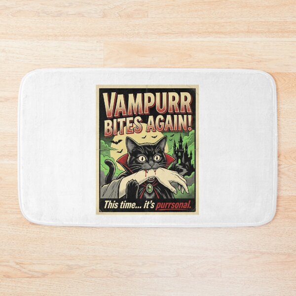 Item preview, Vampurr Bites Again! This Time... It's Purrsonal. Halloween Vampire Cat Spooky designed and sold by ZAbiriarto.