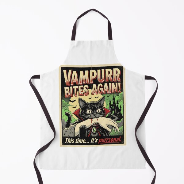 Item preview, Vampurr Bites Again! This Time... It's Purrsonal. Halloween Vampire Cat Spooky designed and sold by ZAbiriarto.