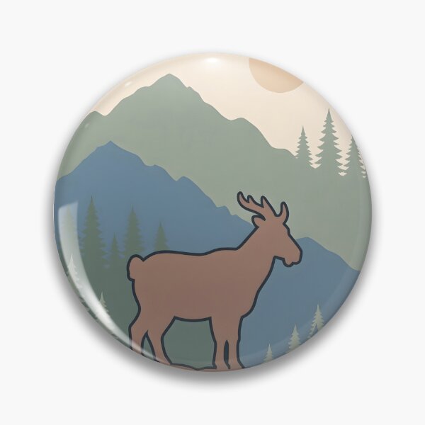 Item preview, Deer in the Misty Forest Mountains designed and sold by Herodestroyer.