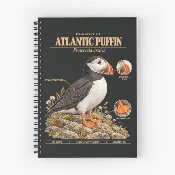 Item preview, Puffin Scientific Illustration Natural History Field Study designed and sold by CalmCapy Co.