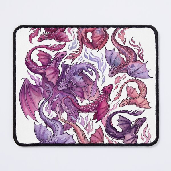 Item preview, Dragon fire Pink Watercolor Fantasy Dragons designed and sold by robertronda1.