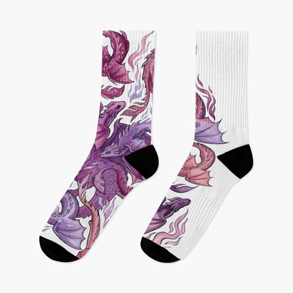 Item preview, Dragon fire Pink Watercolor Fantasy Dragons designed and sold by robertronda1.