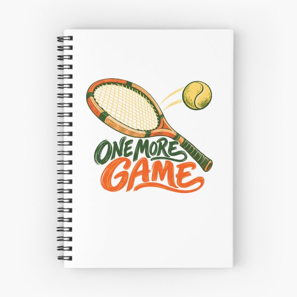 Item preview, One More Game – Hand Drawn Retro Tennis Design designed and sold by INKPOPTOURI.