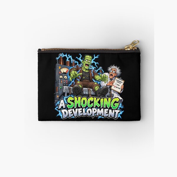 Item preview, A Shocking Development Funny Frankenstein Monster Cartoon designed and sold by takeitliterally.com.