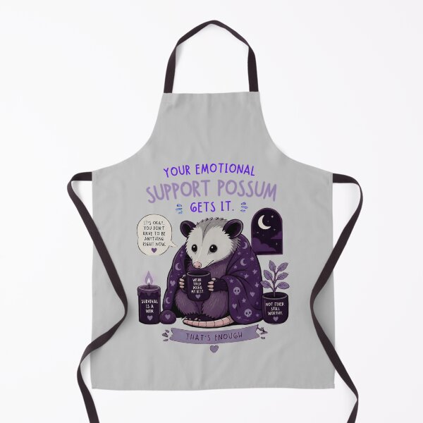 Item preview, My Emotional Support Possum Minimalist Mental Health Art designed and sold by Créative touche .