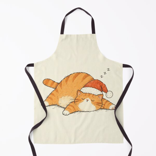 Item preview, Sleepy Orange Cat Christmas – Cozy Santa Cat designed and sold by mayatA-rt.