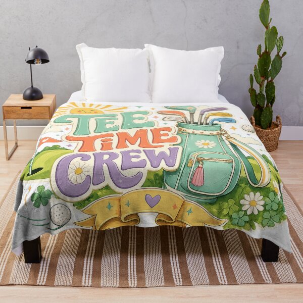 Item preview, Tee Time Crew Cute Golf Retro Golfing Friends Golfer Gift Spring Summer Art designed and sold by inkoutninja.