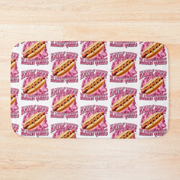 Item preview, Eatin Beef Hot Dog Retro Pink Lightning Funny Meme Design designed and sold by JaPanAnimeSh8.