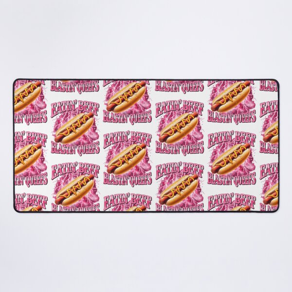 Item preview, Eatin Beef Hot Dog Retro Pink Lightning Funny Meme Design designed and sold by JaPanAnimeSh8.