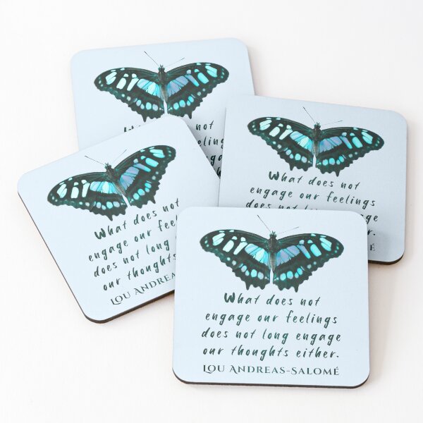 Item preview, Lou Andreas-Salomé quote: What does not engage our feelings does not long engage our thoughts either. designed and sold by artbleed.