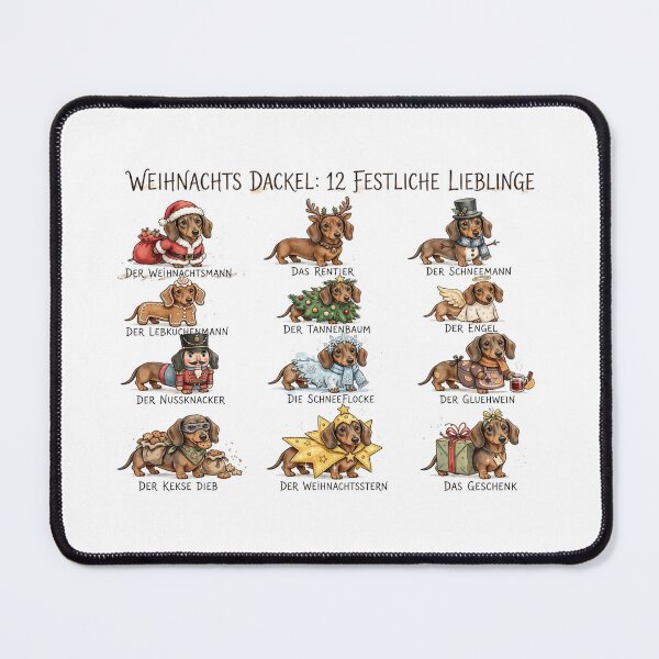 Item preview, Weihnachts Dackel German Dachshund Christmas designed and sold by Yellowriversss.