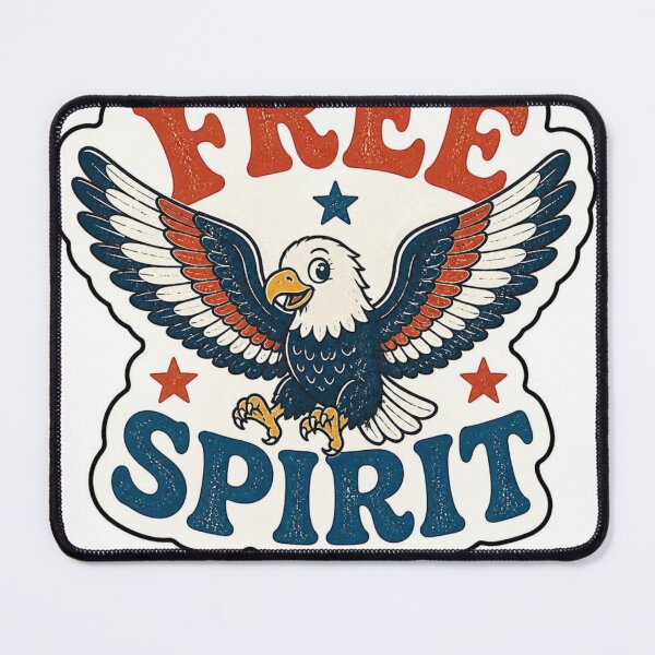 Item preview, Retro Free Spirit Bald Eagle - Vintage Patriotic Americana designed and sold by PrintWavePro.