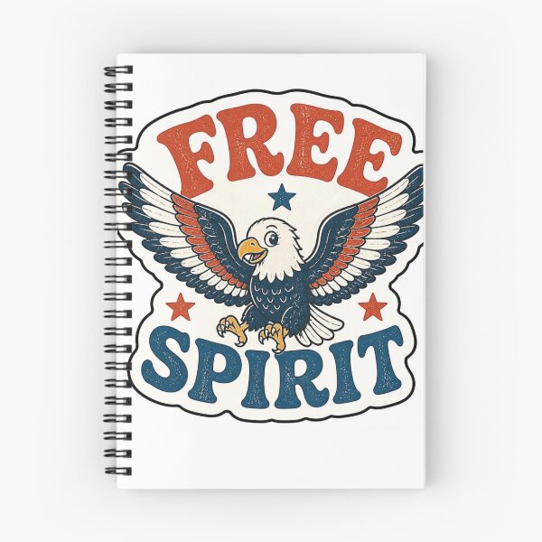 Item preview, Retro Free Spirit Bald Eagle - Vintage Patriotic Americana designed and sold by PrintWavePro.