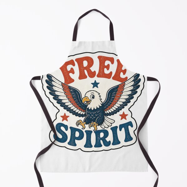 Item preview, Retro Free Spirit Bald Eagle - Vintage Patriotic Americana designed and sold by PrintWavePro.