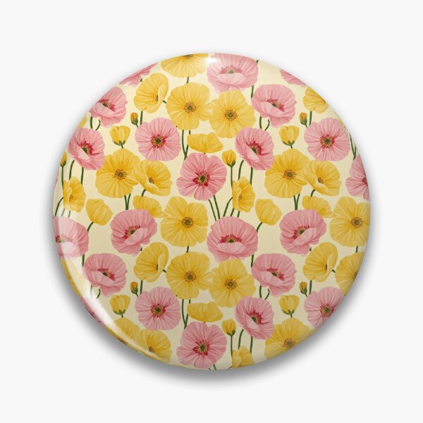 Item preview, Yellow and pink flowers – floral endless pattern designed and sold by GabbyKI261.
