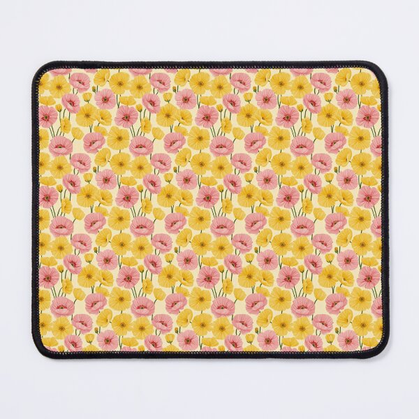 Item preview, Yellow and pink flowers – floral endless pattern designed and sold by GabbyKI261.
