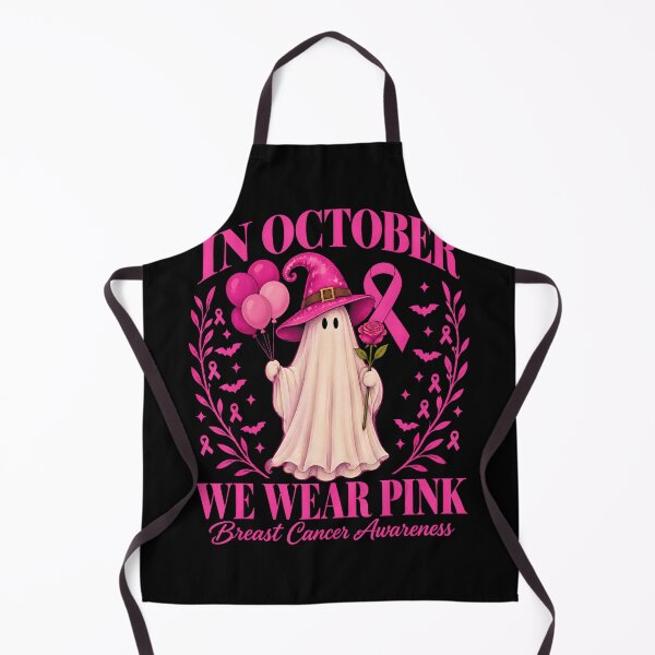 Item preview, In October We Wear Pink Halloween Ghost designed and sold by VioletNance.