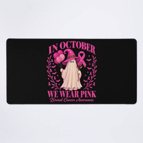 Item preview, In October We Wear Pink Halloween Ghost designed and sold by VioletNance.
