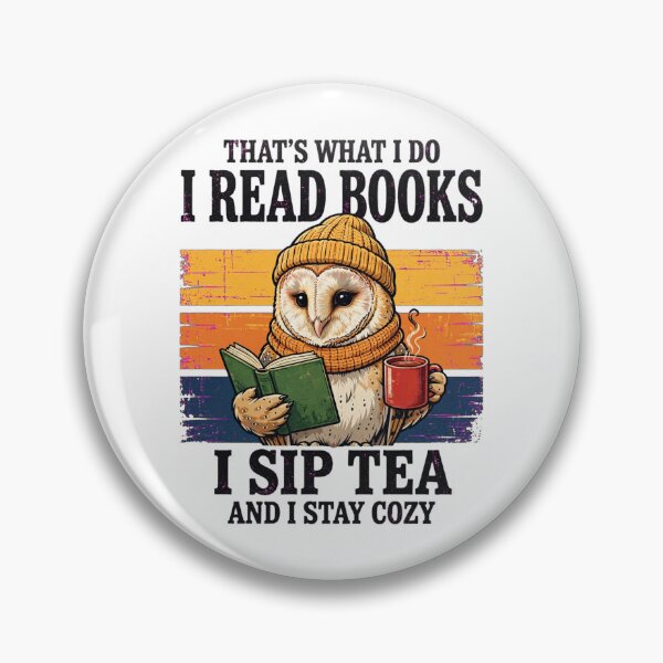 Item preview, That's What I Do Owl Reads Books Sips Tea Cozy designed and sold by Yellowriversss.